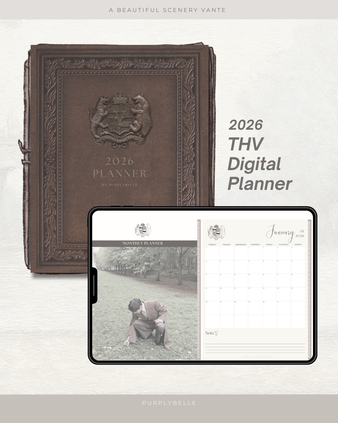2026 THV Digital Planner - A Beautiful Scenery, Kim Taehyung