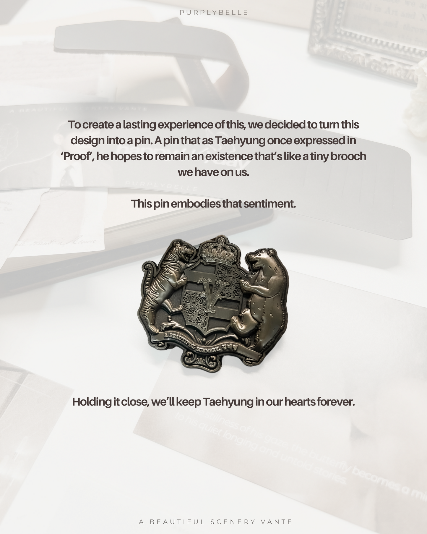 Crest of 'A Beautiful Scenery, Kim Taehyung'